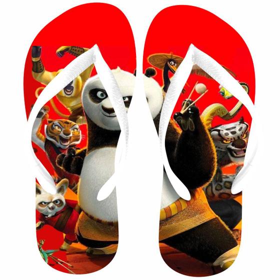 Imagem de Chinelo Kung Fu Panda 4 Po Filme. Presente infantil menino e menina