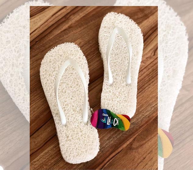 Imagem de Chinelo Lá & Cá - Cores com tiras com Glitter