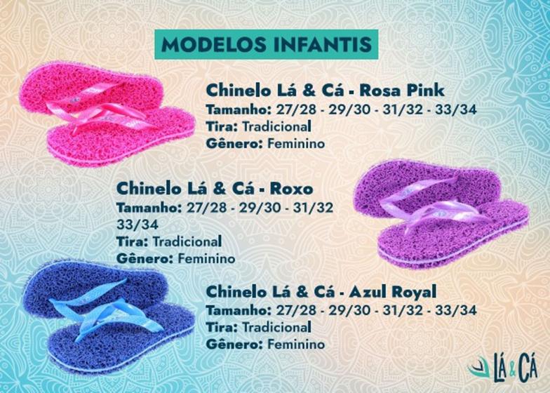 Imagem de Chinelo Lá & Cá - Cores Modelos Infantis