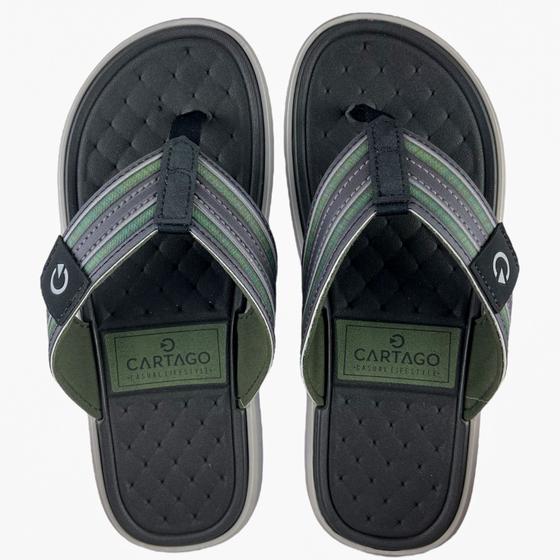 Chinelo Masc. Cartago Genebra Tiras Largas Dedo - Original Menor preço em Chinelo Masc. Cartago Genebra Tiras Largas Dedo - Original