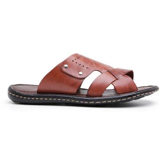 Imagem de Chinelo Masculino Couro Casual Castor