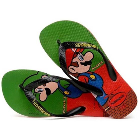 Chinelo Masculino Havaianas Mario Bros E Luigi Tamanho 41 42 Chinelo Masculino Magazine Luiza