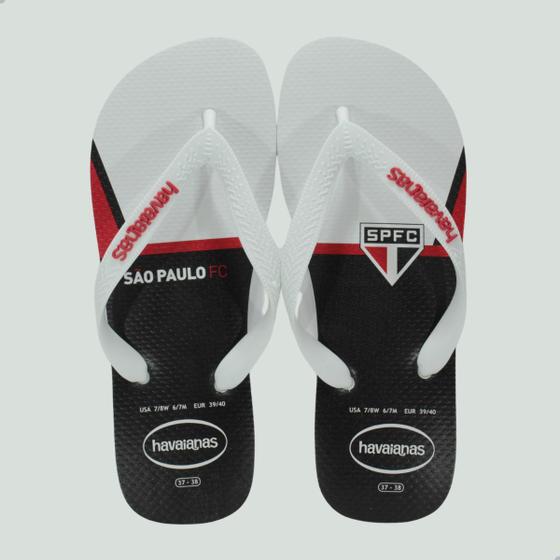 Imagem de Chinelo Masculino Havaianas Top Times São Paulo Branco