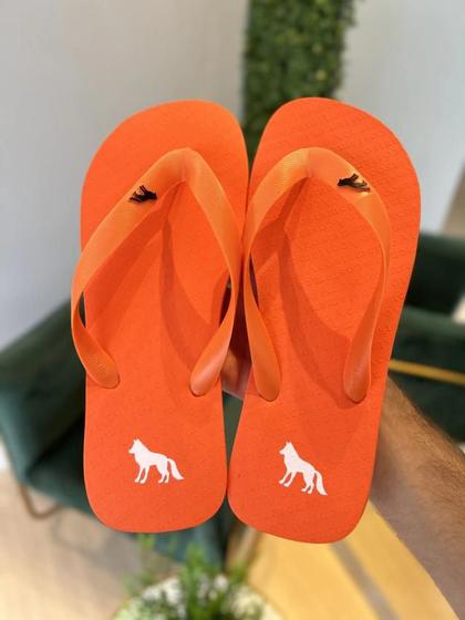 Imagem de Chinelo Masculino Laranja Liso Original - Acostamento