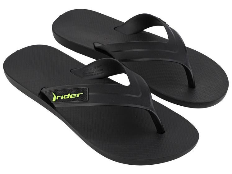 Chinelo Masculino Rider Strike II Preto Menor preço em Chinelo Masculino Rider Strike II Preto