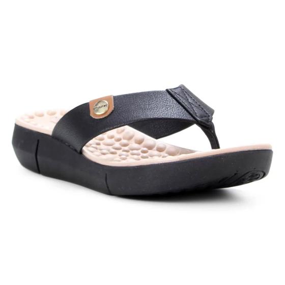 Imagem de Chinelo Modare Floater Confort Feminino - Preto e Caramelo