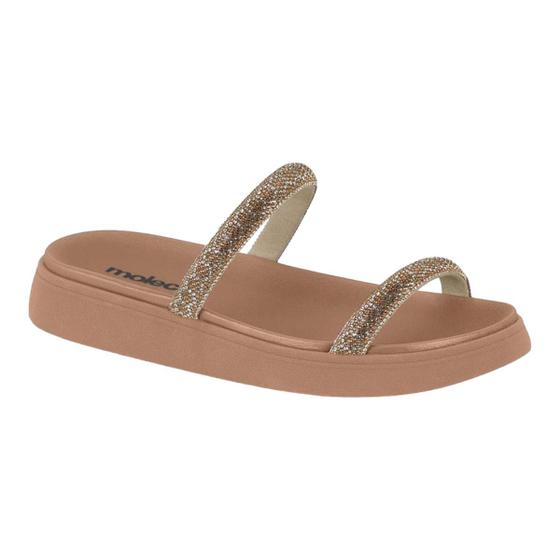 Imagem de Chinelo Moleca 5469.118 Flat Salto Papete Flatform Macia Feminino