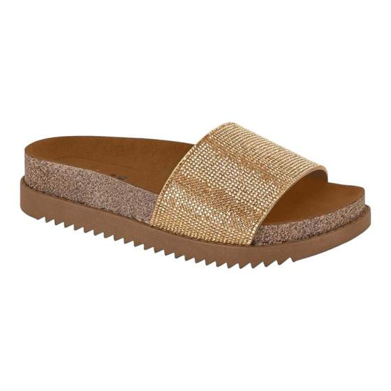 Imagem de Chinelo Moleca 5500.104 Flat Tamanco Slide Papete Flatform Feminino