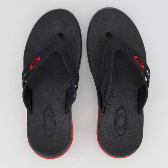 Imagem de Chinelo Oakley Killer Point II Preto e Vermelho