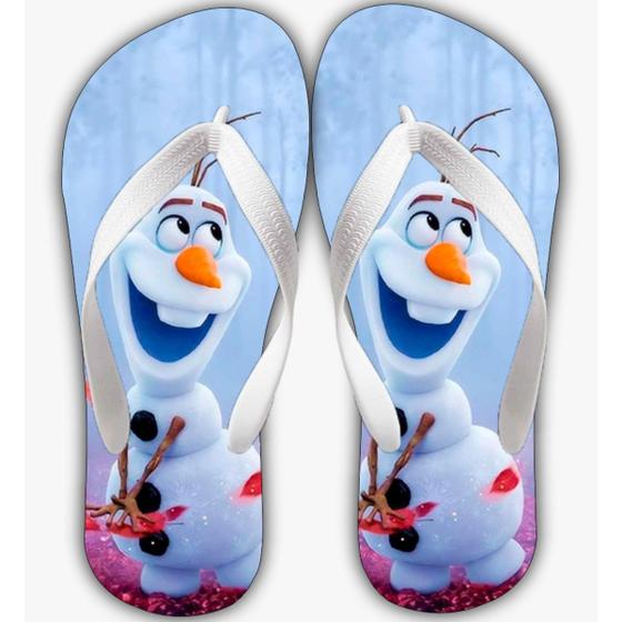 Imagem de Chinelo Olaf Frozen Personagem Boneco De Neve Menina Menino