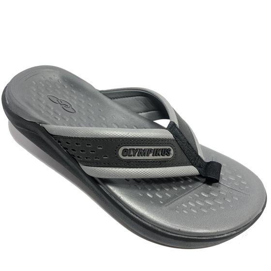 Chinelo Olympikus 921 Tradicional Masculino - Preto e Chumbo Menor preço em Chinelo Olympikus 921 Tradicional Masculino - Preto e Chumbo