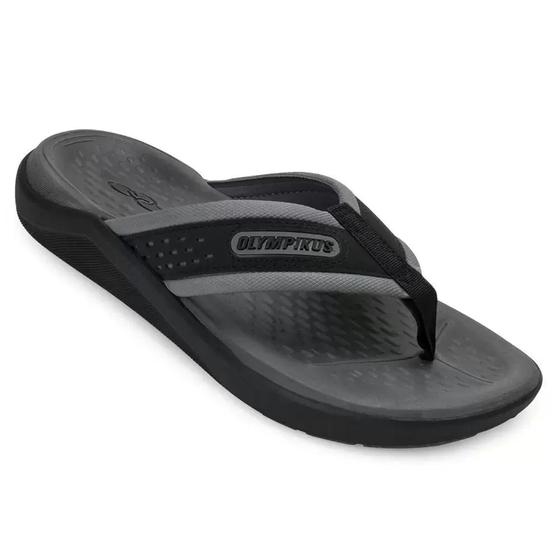 Imagem de Chinelo Olympikus 921 Unissex-Preto/Chumbo