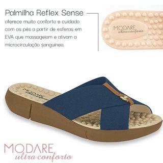 Imagem de Chinelo Ortopedico Modare Feminino Esporão Massageador Elástico Tamanco Anabela para Fascite Plantar Anatômica