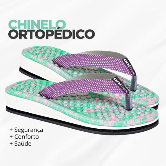 Chinelo Ortopédico para Esporão E Fascite Plantar Original - Uniflex ...