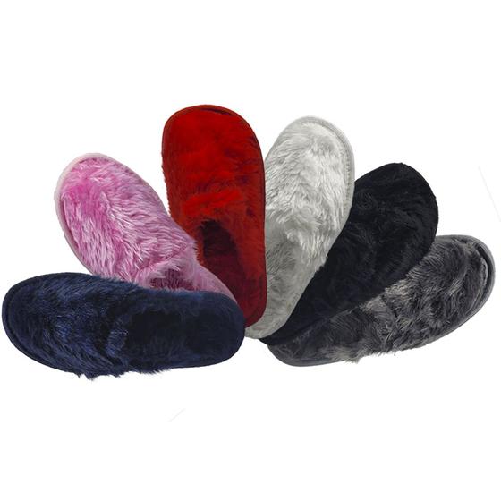 Imagem de Chinelo Pantufa Feminino Pelucia Confort Anti Derrapante