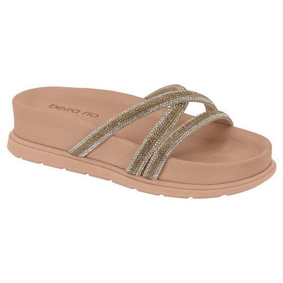 Imagem de Chinelo Papete Feminino Beira Rio Flatform Strass 8534.103