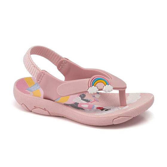 Imagem de Chinelo para menina bebê com elástico Acqua Print Rosa