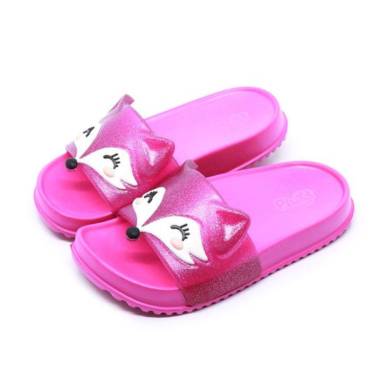 Chinelo Plugt Slide Raposa Pink 210.021 Menor preço em Chinelo Plugt Slide Raposa Pink 210.021