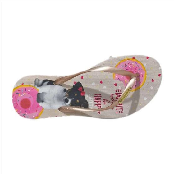 Imagem de Chinelo Rafitthy Dog Donut Worry Be Happy - Begerosa