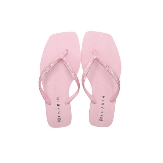 Imagem de Chinelo Ramarim Feminino Moda Praia Dedo Gliter Verao Macio