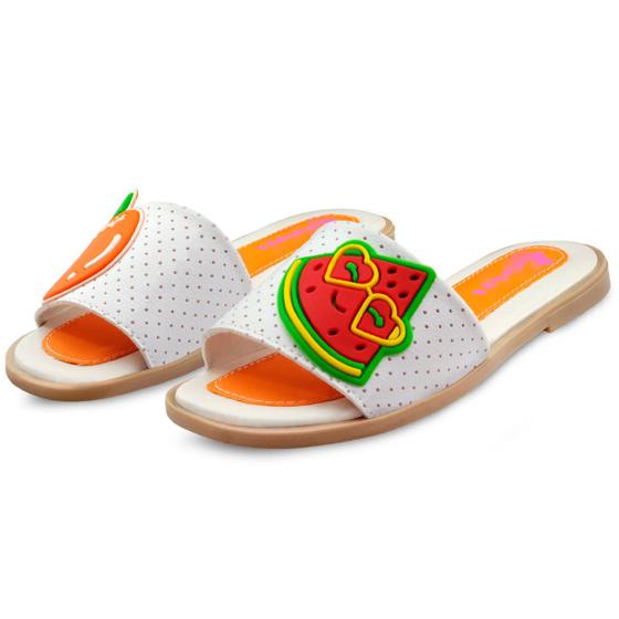 Imagem de Chinelo Rasteira Infantil Menina Casual Feminina Colorida Mzkid