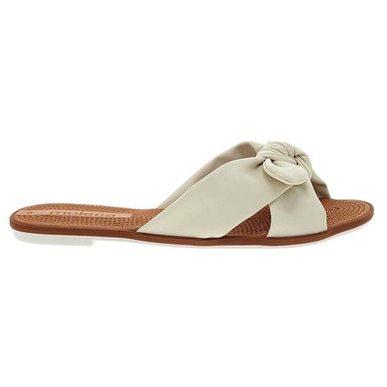 Imagem de Chinelo Rasteiro Feminino Moleca - Branco Off 