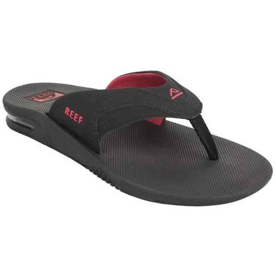Imagem de Chinelo Reef Mick Fanning Com Abridor De Garrafa Preto / Red