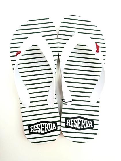 Imagem de Chinelo Reserva Listrado Bandeira Masculino Adulto - Tam 37/46 - Ref R750040660