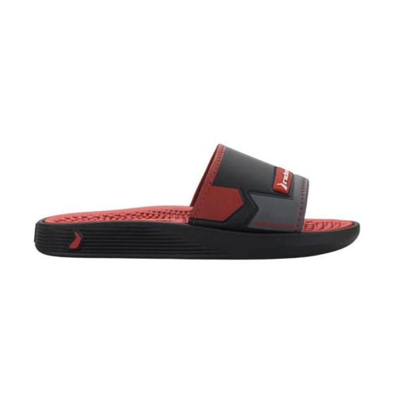 Imagem de Chinelo Rider Pump II Slide Casual Infantil Meninos Preto Vermelho Grafite