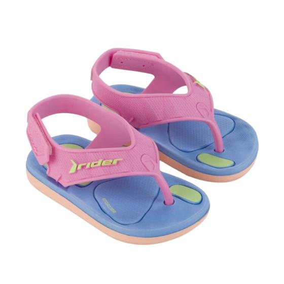 Imagem de Chinelo Rider R Line Plus Infantil Azul Rosa