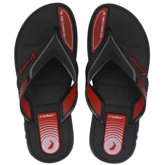 Imagem de Chinelo Rider Sprint Masculino Preto Vermelho