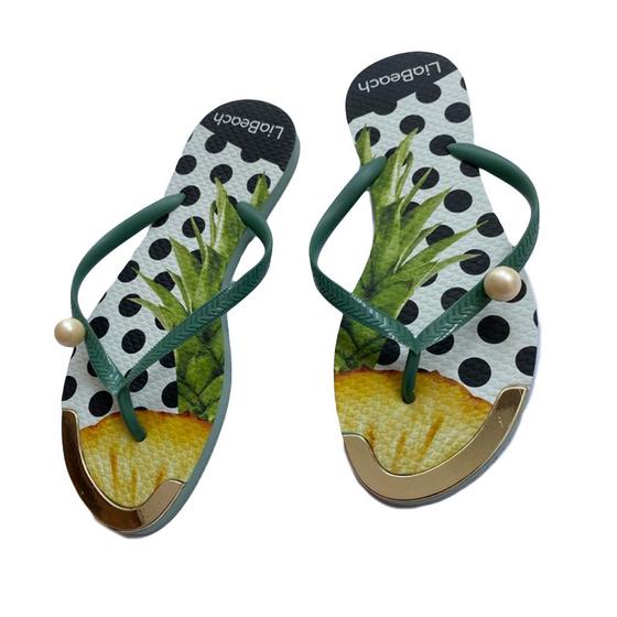 Imagem de Chinelo Sandália Beach Verão Feminino Estampado Confortável