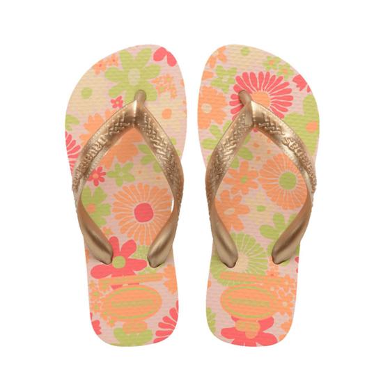 Imagem de Chinelo sandalia havaianas kids flores original c/n fiscal