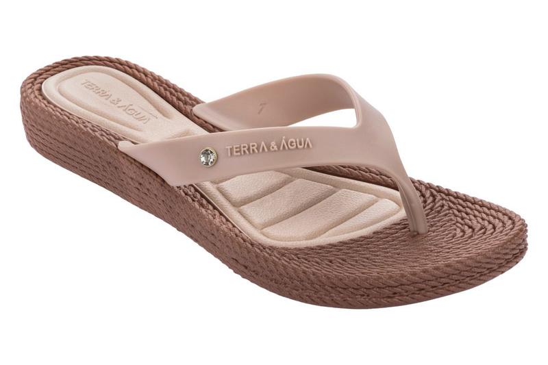 Chinelo Sandália Terra e água Feminino Antistress Ortopédico Anatômico ...