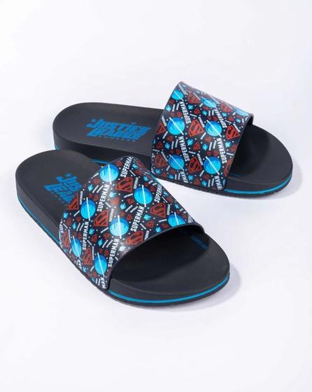 Imagem de Chinelo Slide Casual Infantil Menino Gaspea Borracha Liga Da Justica Planets 22525