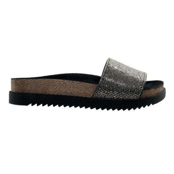 Imagem de Chinelo Slide Feminino Flat Trotorado Moleca 5500.104 Preto