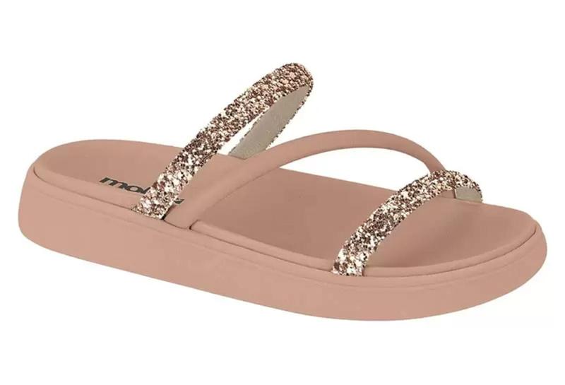 Imagem de Chinelo Slide Feminino Maxxi Gliter Moleca 38 nude,Rosado