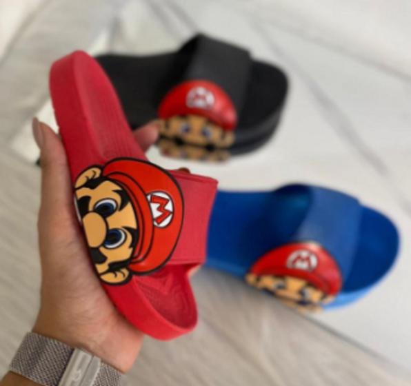 Imagem de Chinelo Slide Infantil Mario Boss Leve e Confortável