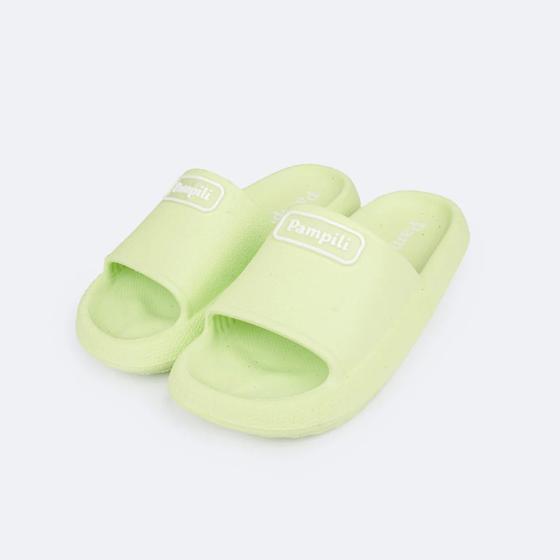 Imagem de Chinelo Slide Infantil Pampili Mini Puff Menta