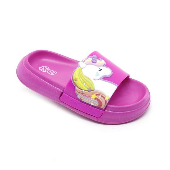 Imagem de Chinelo Slide Infantil Plugt Floquinho Unicórnio Pink