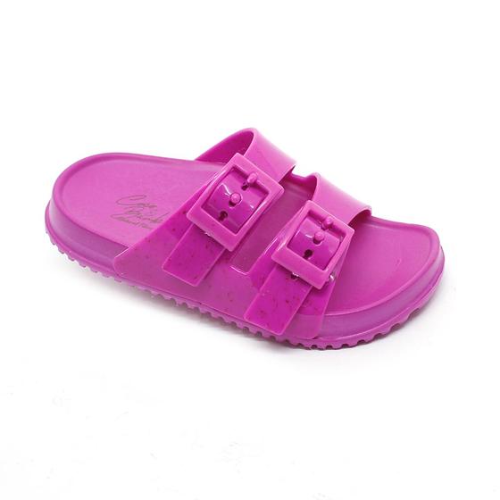 Imagem de Chinelo Slide Infantil Plugt Menina  Fibras Naturais Rosa Power
