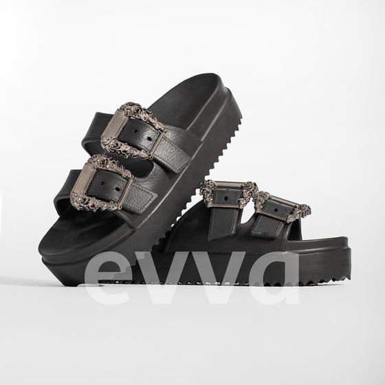 Imagem de Chinelo Slide  Leve Macio Confortável 100 em EVA com detalhe em fivela
