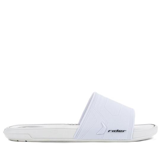 Imagem de Chinelo Slide Masculino Rider 12442 Branco Preto