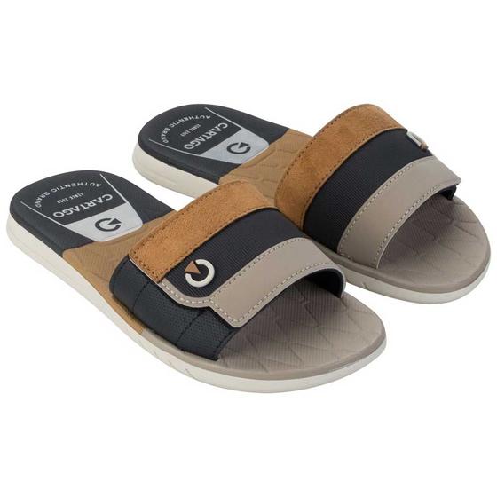 Imagem de Chinelo Slide Masculino Sevilha Bege Castor Cartago 12391-BI364