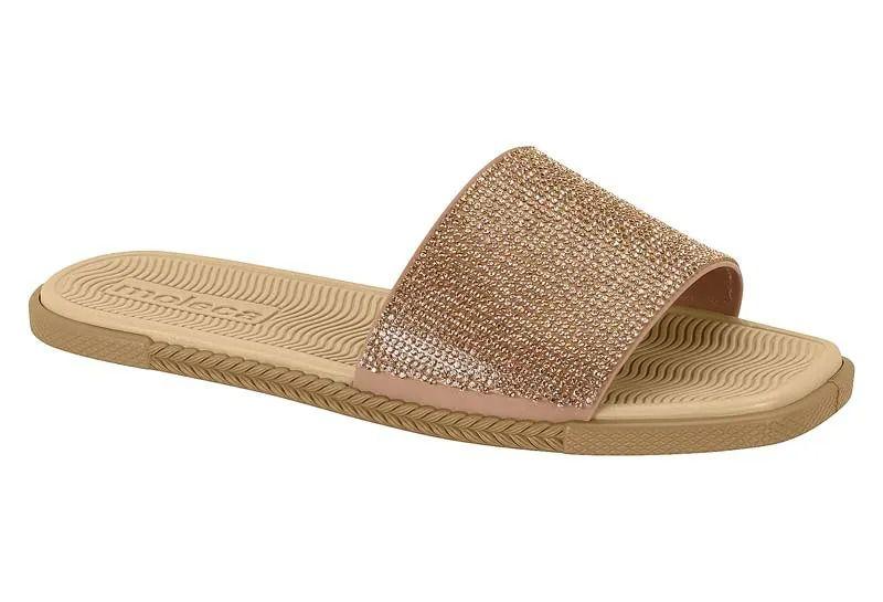 Imagem de Chinelo Slide Moleca Com Strass Feminino Cor Nude