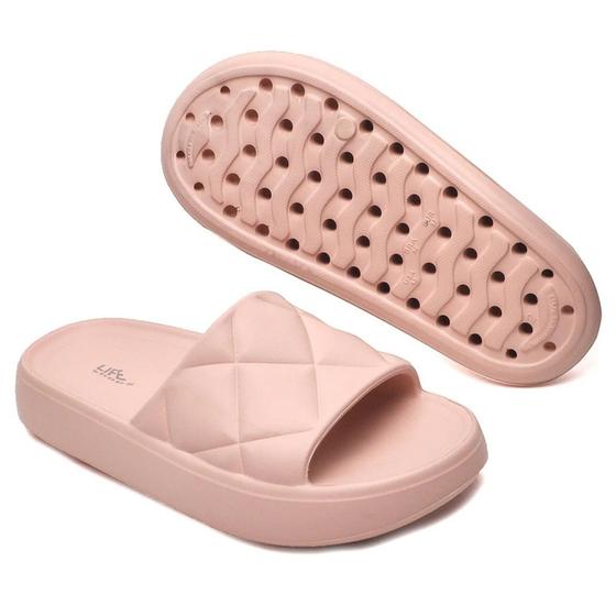 Chinelo Slide Nuvem Pé de Algodão Soft Life Shoes + Cores - Chinelo ...