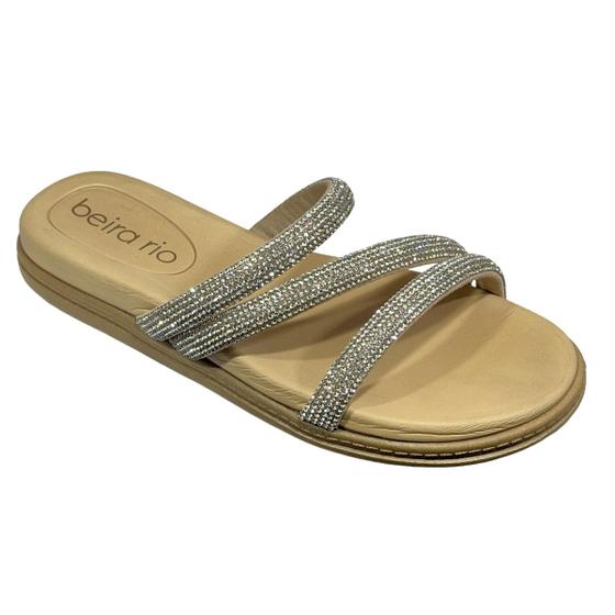 Imagem de Chinelo Slide Rasteira Tira Pronta Strass  Beira Rio 8488.108