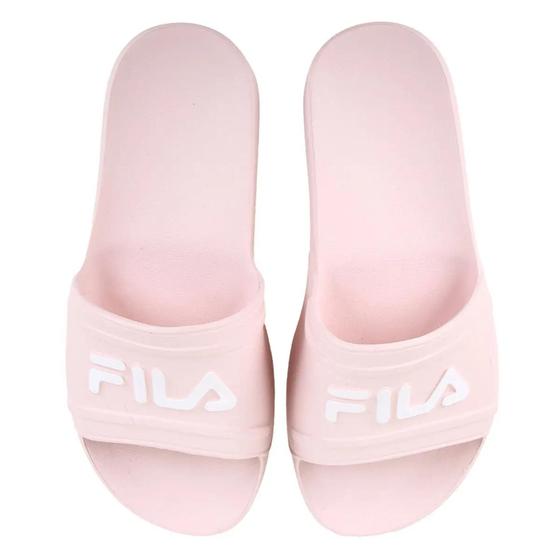 Imagem de Chinelo slide sleek - rosa claro/branco