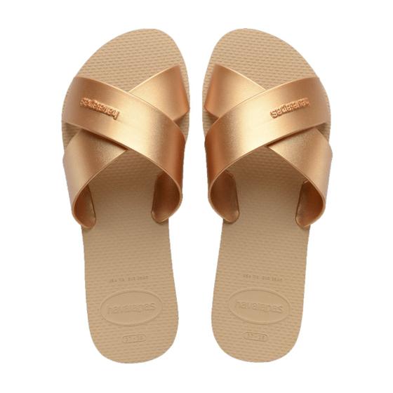 Imagem de Chinelo Slide Tira Cruzada Feminino Havaianas