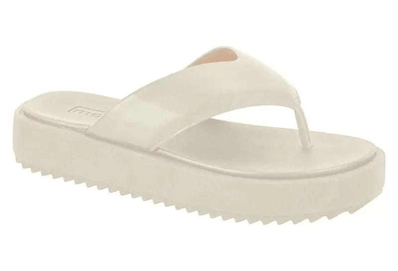 Imagem de Chinelo/Tamanco de Dedo Moleca Casual Flatform 5489.100 Feminino-Off Moleca